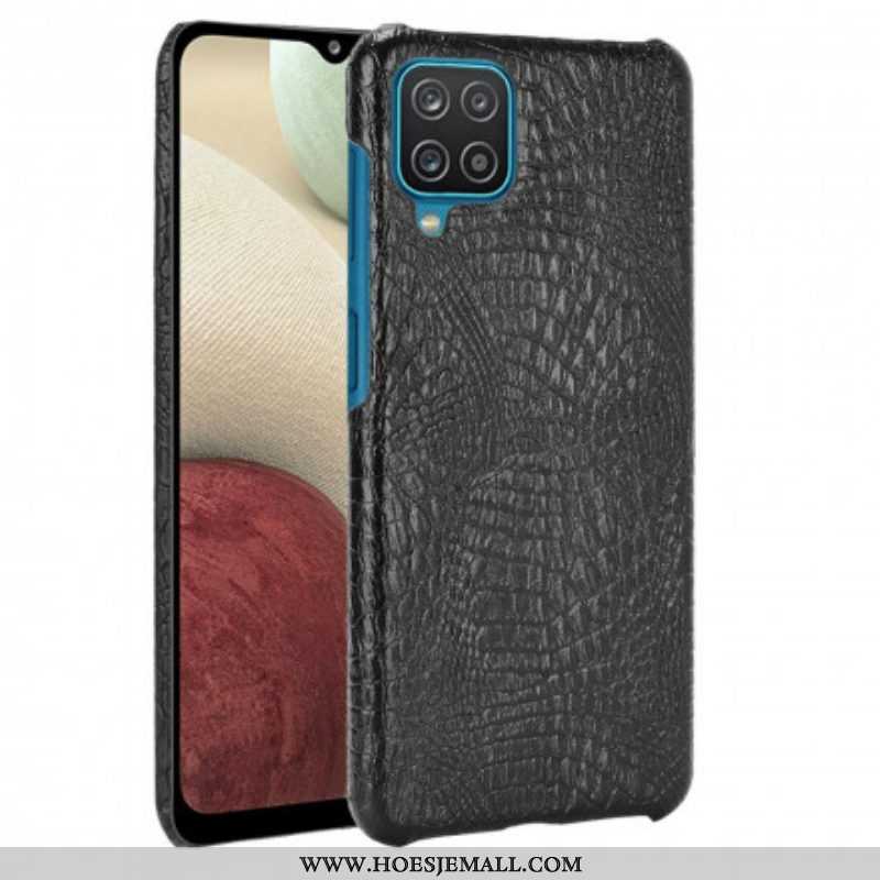 Hoesje voor Samsung Galaxy M12 / A12 Krokodillenhuid-effect