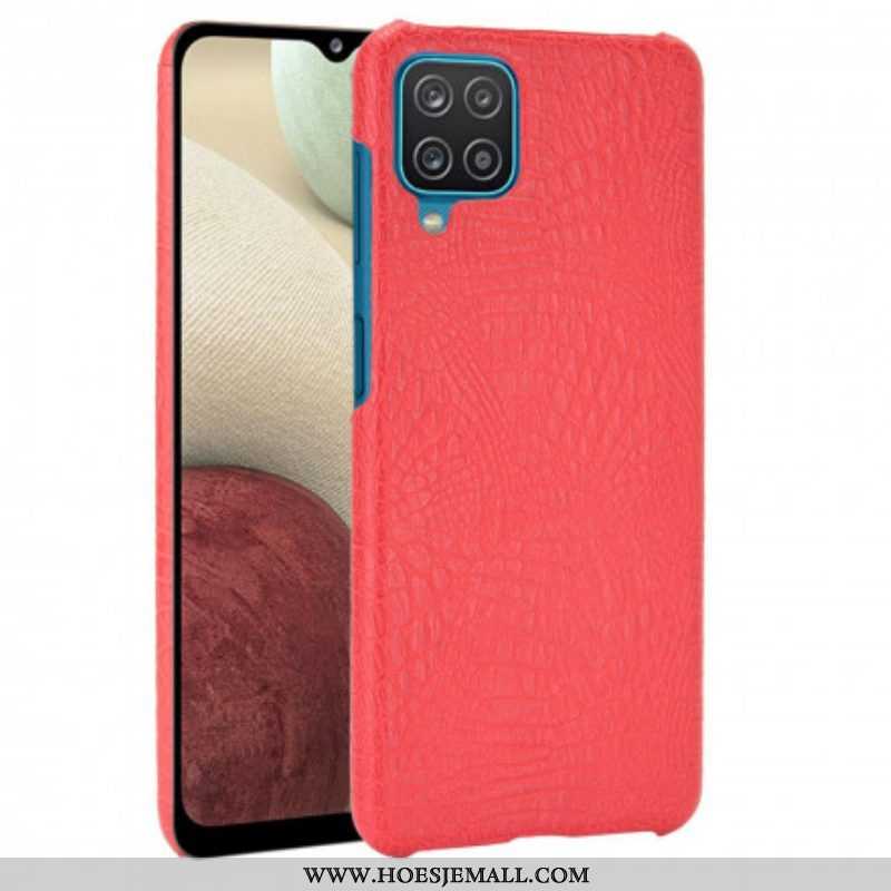 Hoesje voor Samsung Galaxy M12 / A12 Krokodillenhuid-effect