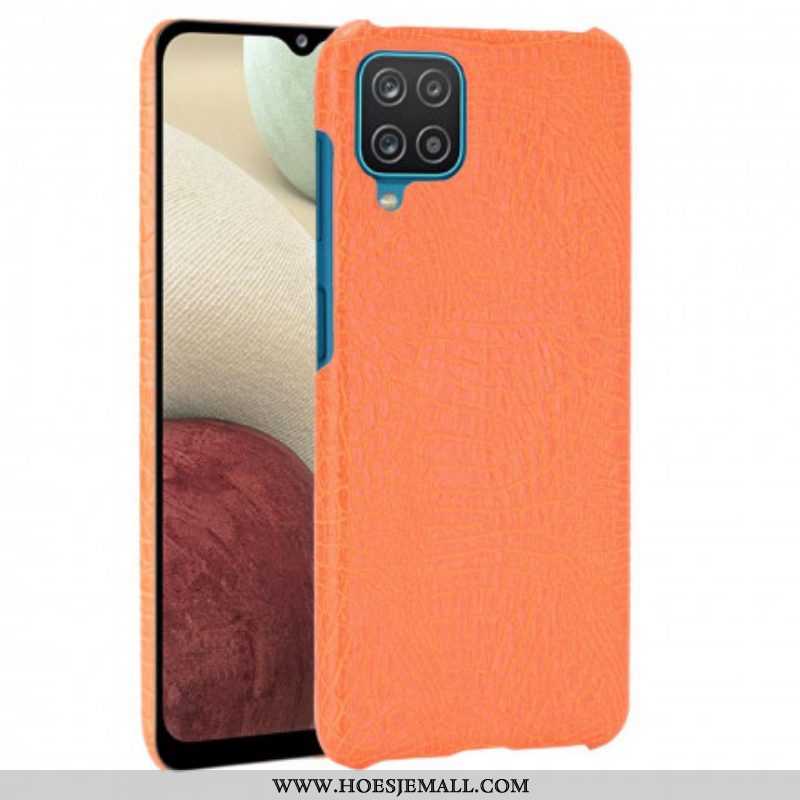 Hoesje voor Samsung Galaxy M12 / A12 Krokodillenhuid-effect