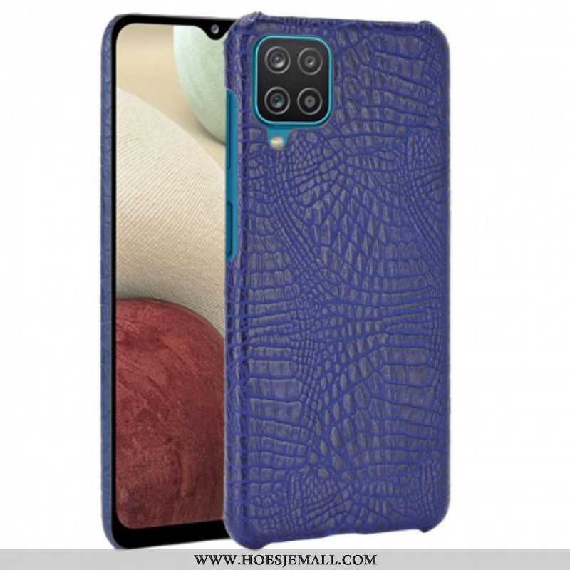 Hoesje voor Samsung Galaxy M12 / A12 Krokodillenhuid-effect