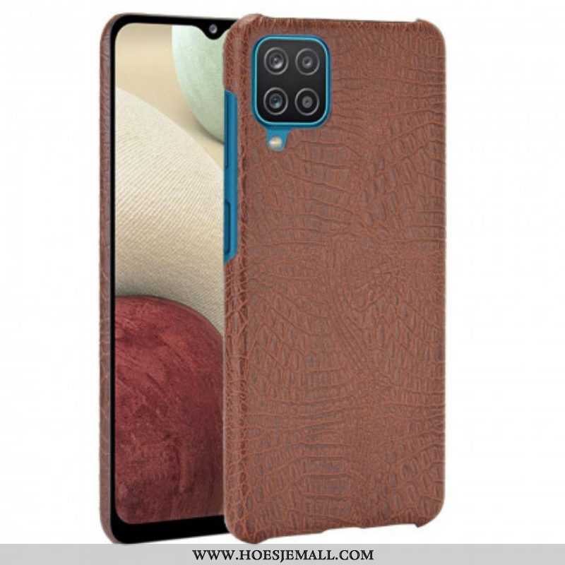 Hoesje voor Samsung Galaxy M12 / A12 Krokodillenhuid-effect