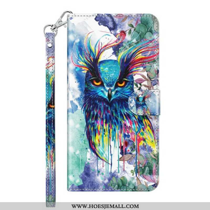 Folio-hoesje voor Samsung Galaxy M12 / A12 Aquarel Vogel