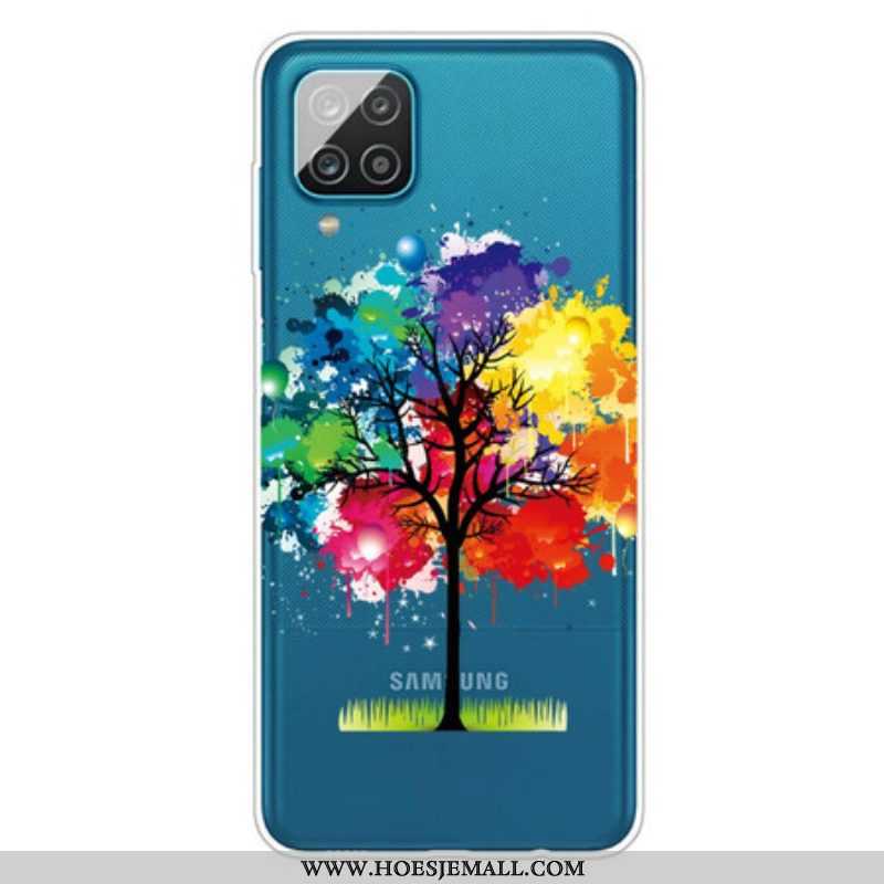 Hoesje voor Samsung Galaxy M12 / A12 Naadloze Aquarel Boom