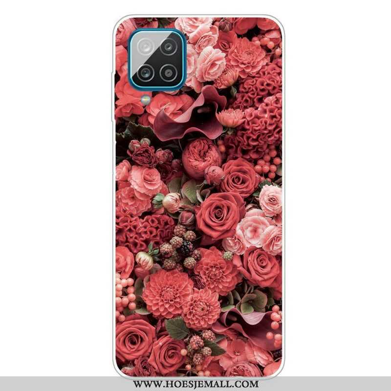 Hoesje voor Samsung Galaxy M12 / A12 Intense Bloemen