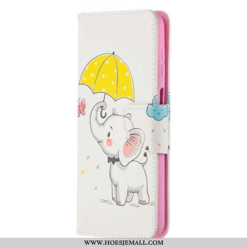 Folio-hoesje voor Samsung Galaxy M12 / A12 Baby Olifant