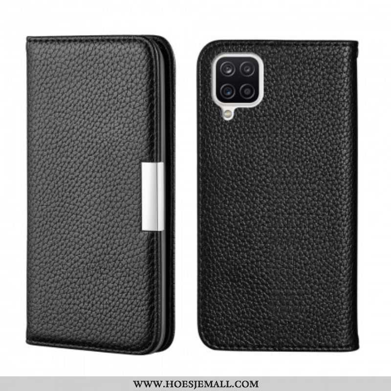 Bescherming Hoesje voor Samsung Galaxy M12 / A12 Folio-hoesje Imitatieleer Litchi Ultra Chic