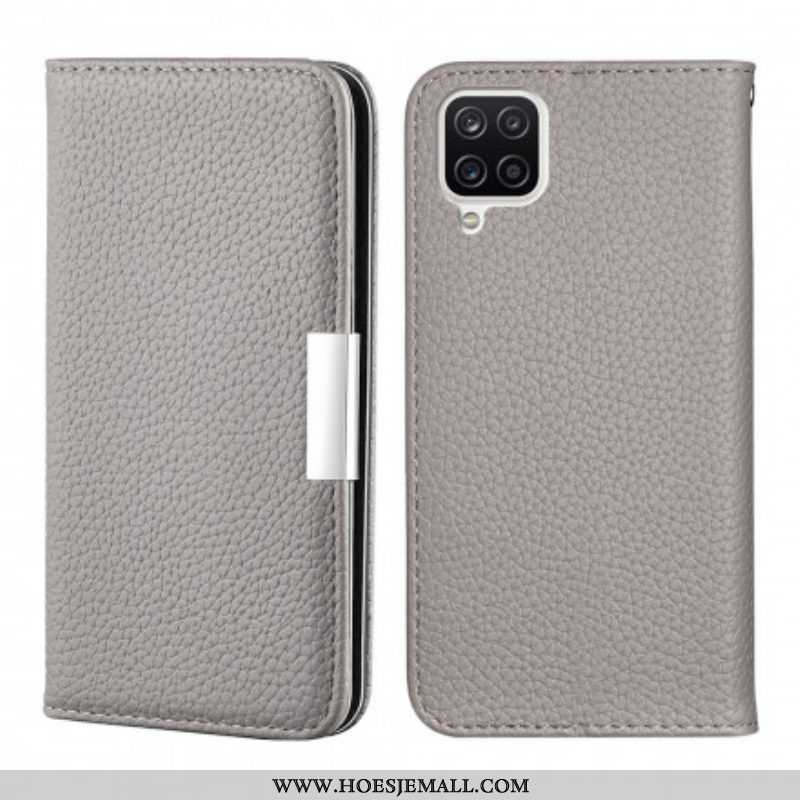 Bescherming Hoesje voor Samsung Galaxy M12 / A12 Folio-hoesje Imitatieleer Litchi Ultra Chic