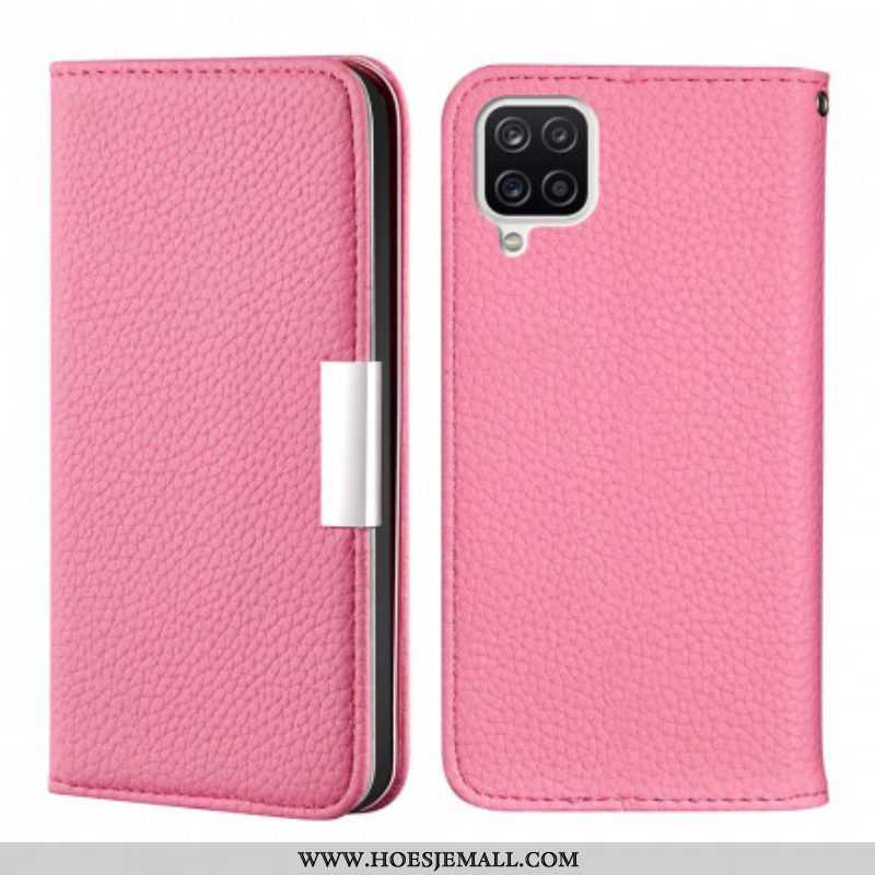 Bescherming Hoesje voor Samsung Galaxy M12 / A12 Folio-hoesje Imitatieleer Litchi Ultra Chic