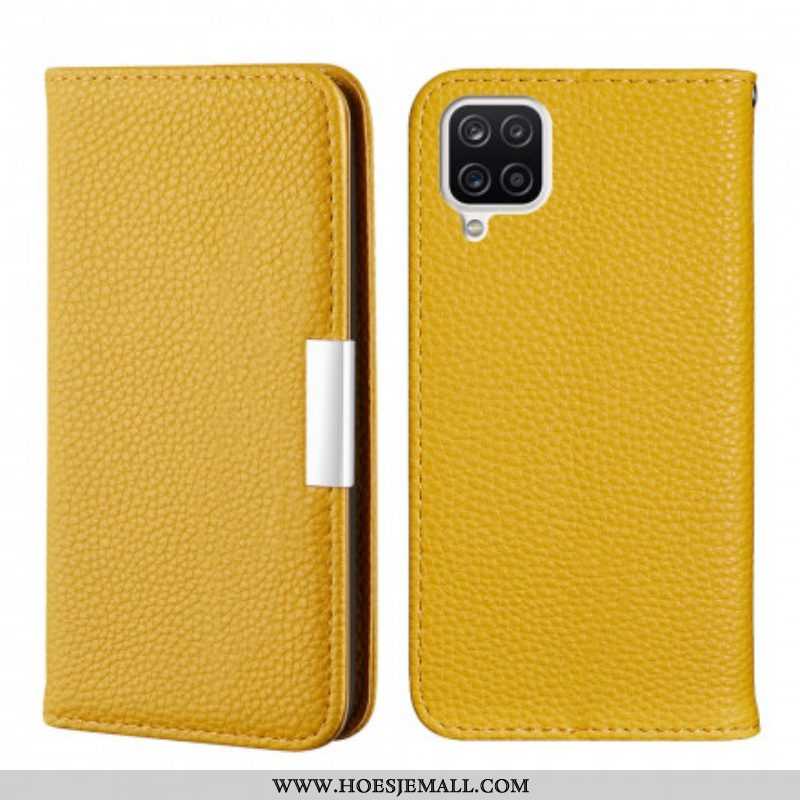 Bescherming Hoesje voor Samsung Galaxy M12 / A12 Folio-hoesje Imitatieleer Litchi Ultra Chic