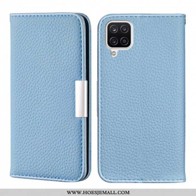 Bescherming Hoesje voor Samsung Galaxy M12 / A12 Folio-hoesje Imitatieleer Litchi Ultra Chic