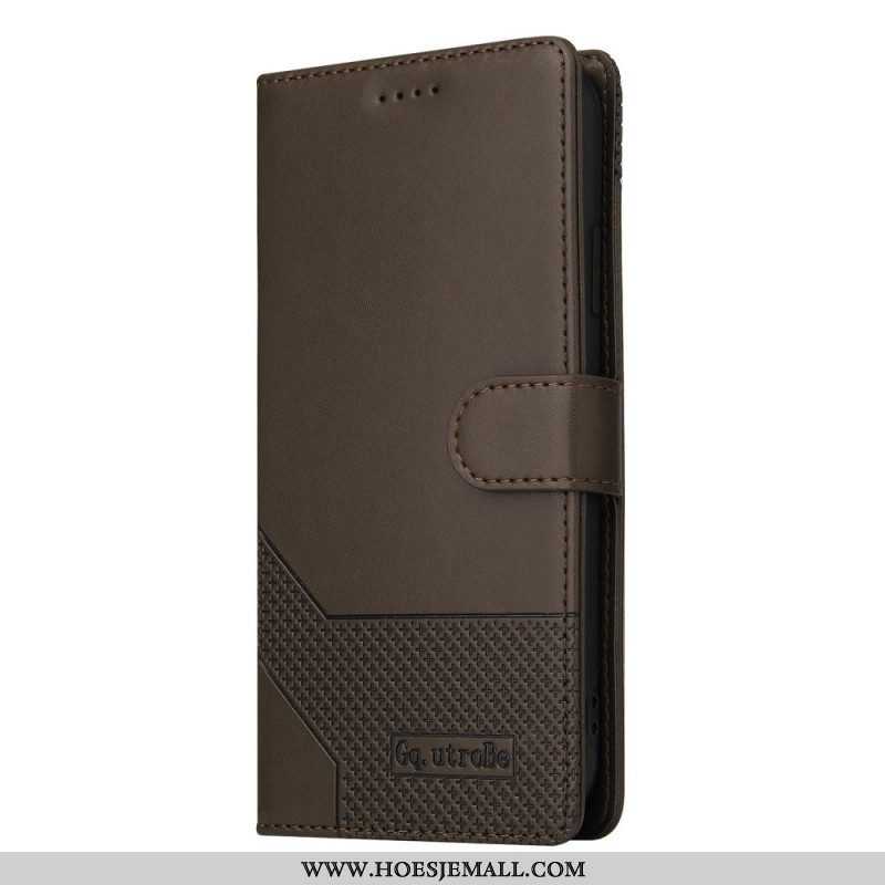 Folio-hoesje voor Samsung Galaxy M12 / A12 Ledereffect Gq.utrobe