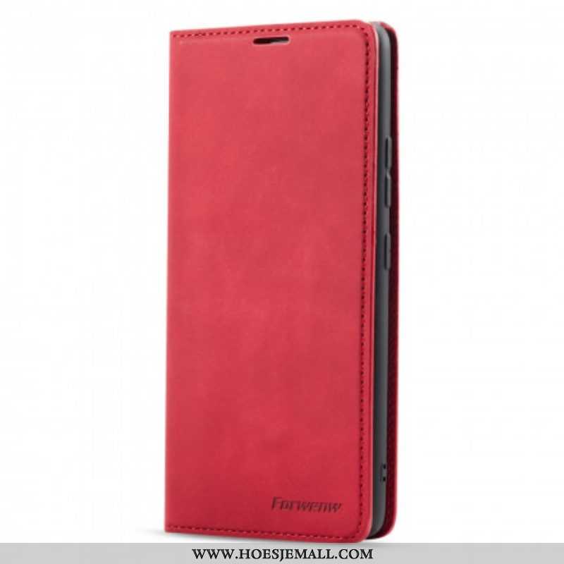 Bescherming Hoesje voor Samsung Galaxy M12 / A12 Folio-hoesje Forwenw Ledereffect