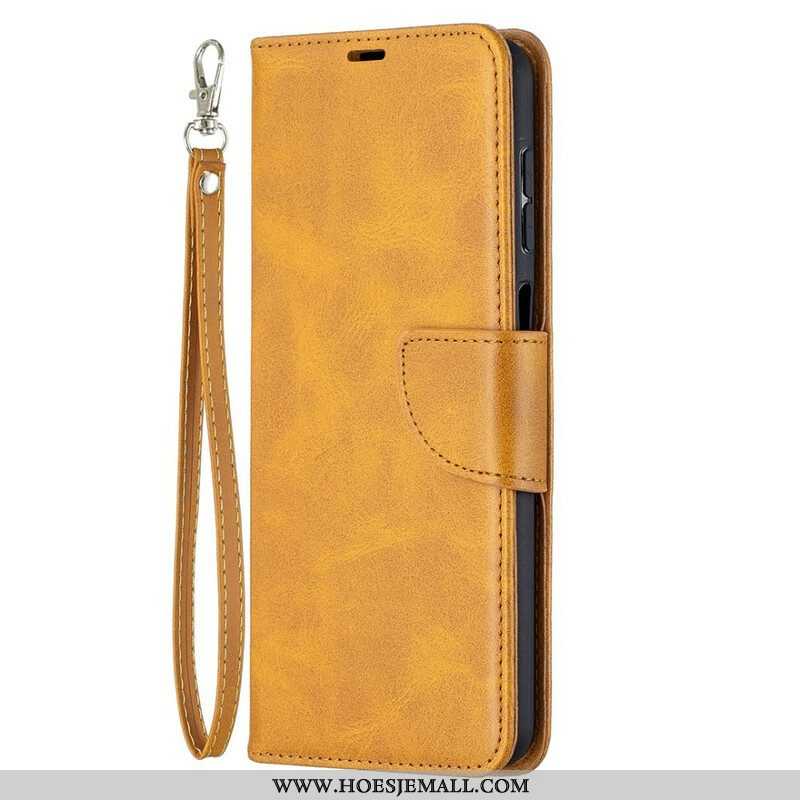 Folio-hoesje voor Samsung Galaxy M12 / A12 Flip Case Gladde Flap Schuin