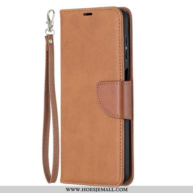 Folio-hoesje voor Samsung Galaxy M12 / A12 Flip Case Gladde Flap Schuin