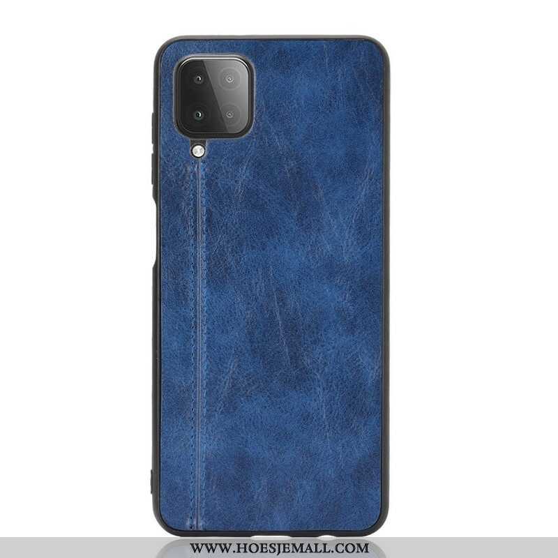 Hoesje voor Samsung Galaxy M12 / A12 Couture-leereffect