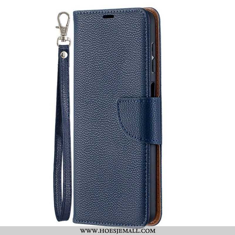 Folio-hoesje voor Samsung Galaxy M12 / A12 Flip Case Lychee Rabat Schuin