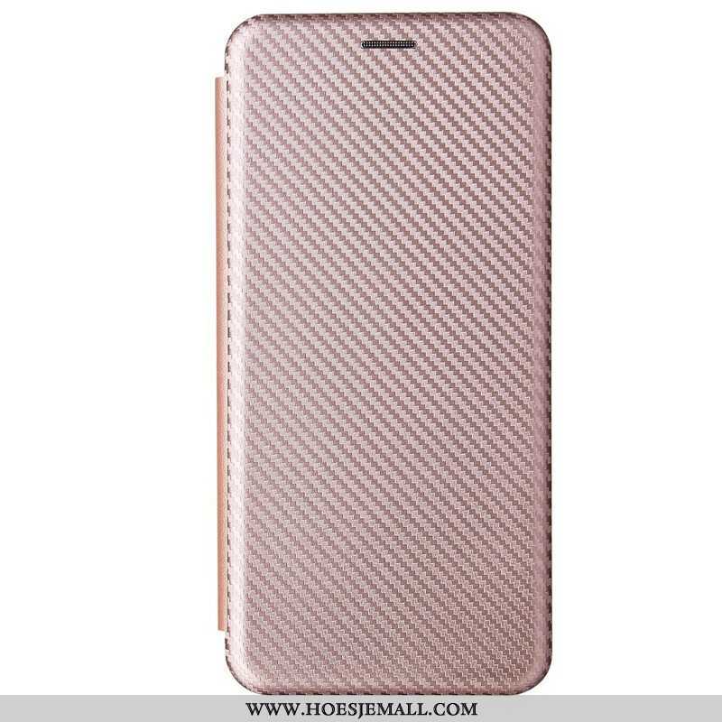 Bescherming Hoesje voor Samsung Galaxy M12 / A12 Folio-hoesje /koolstofvezel