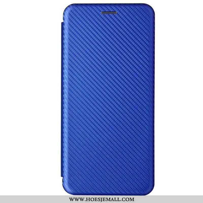 Bescherming Hoesje voor Samsung Galaxy M12 / A12 Folio-hoesje /koolstofvezel