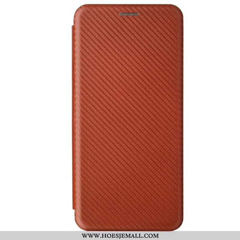 Bescherming Hoesje voor Samsung Galaxy M12 / A12 Folio-hoesje /koolstofvezel