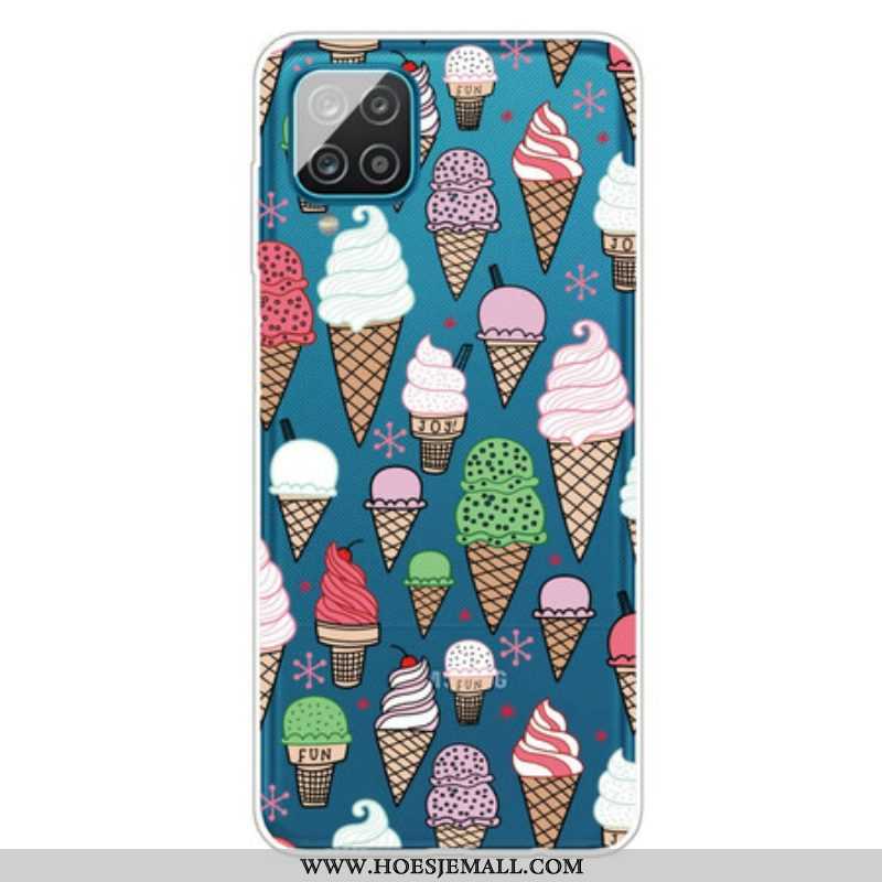 Hoesje voor Samsung Galaxy M12 / A12 Roomijs