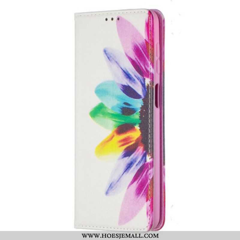 Bescherming Hoesje voor Samsung Galaxy M12 / A12 Folio-hoesje Waterverf Bloem