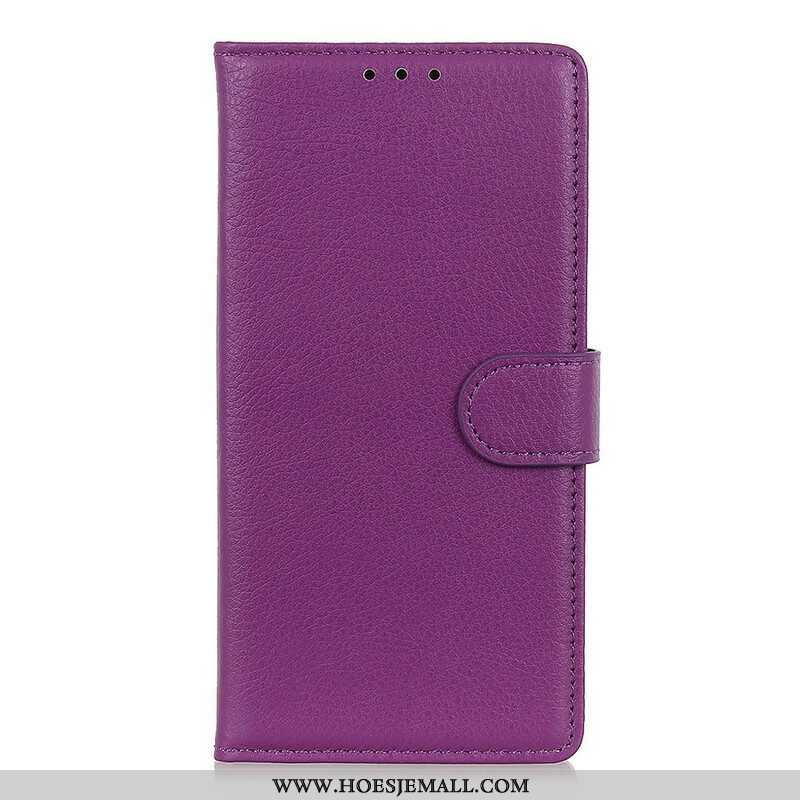 Leren Hoesje voor Samsung Galaxy M12 / A12 Traditioneel Lychee