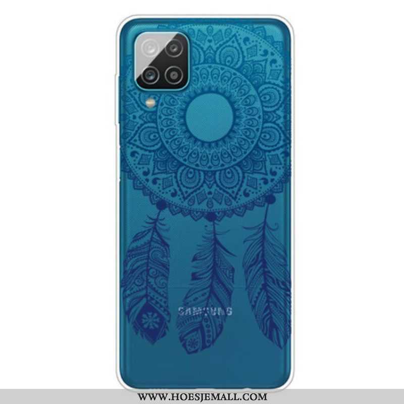 Hoesje voor Samsung Galaxy M12 / A12 Enkelbloemige Mandala