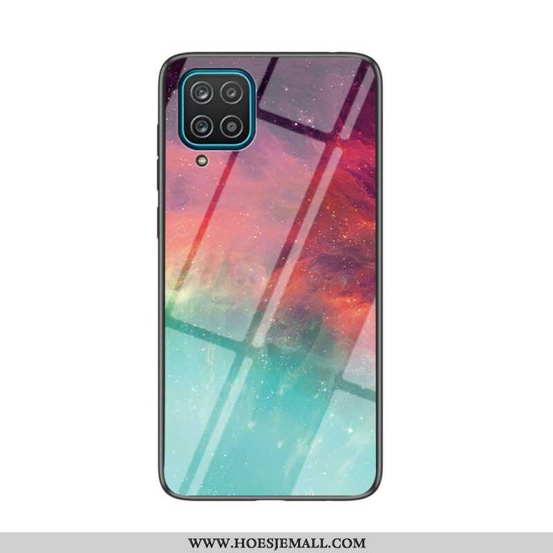 Hoesje voor Samsung Galaxy M12 / A12 Schoonheid Gehard Glas