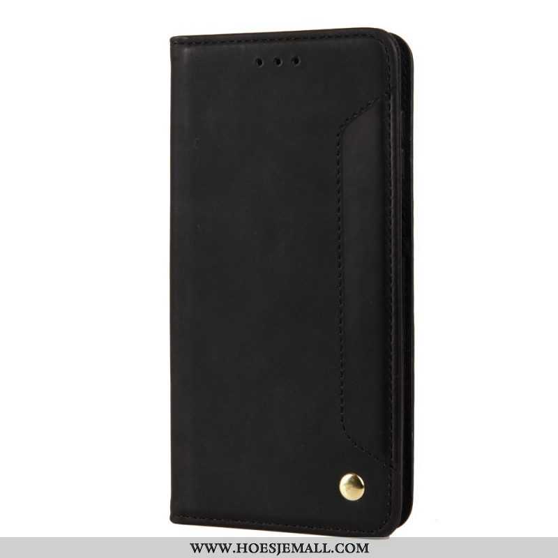 Bescherming Hoesje voor Samsung Galaxy M12 / A12 Folio-hoesje Tweekleurig Zakelijk Leereffect