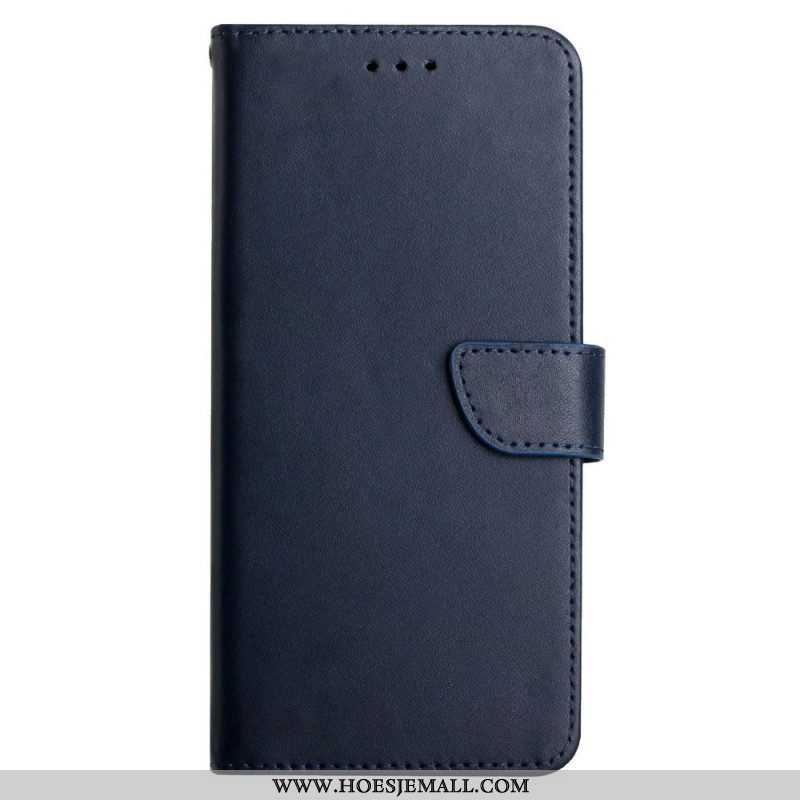 Folio-hoesje voor Samsung Galaxy M12 / A12 Echt Nappaleer