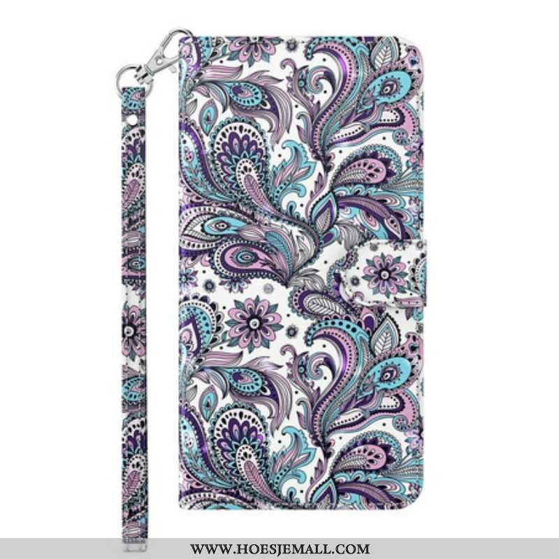 Folio-hoesje voor Samsung Galaxy M12 / A12 Bloemen Patronen