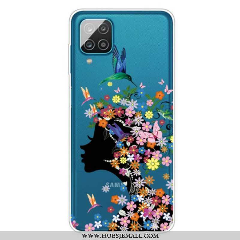 Hoesje voor Samsung Galaxy M12 / A12 Mooi Bloemhoofd