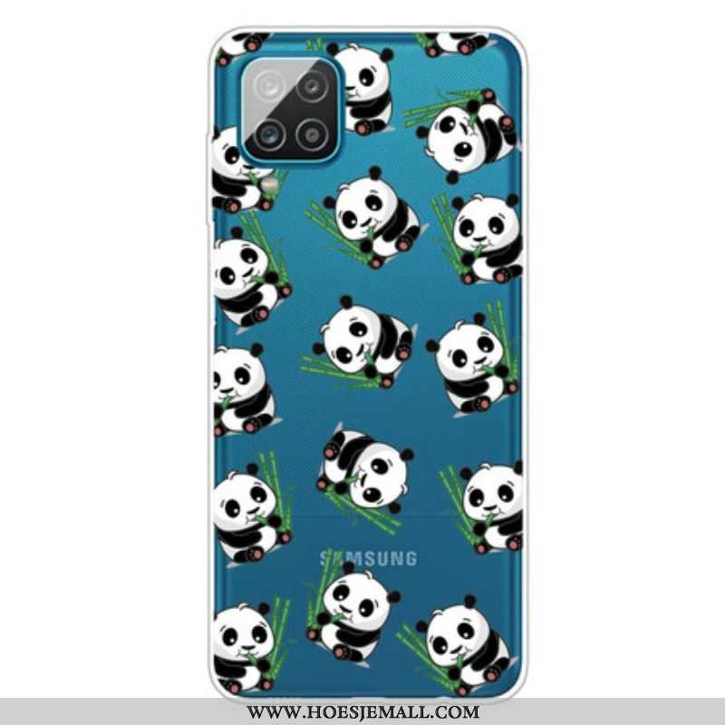 Hoesje voor Samsung Galaxy M12 / A12 Kleine Panda's