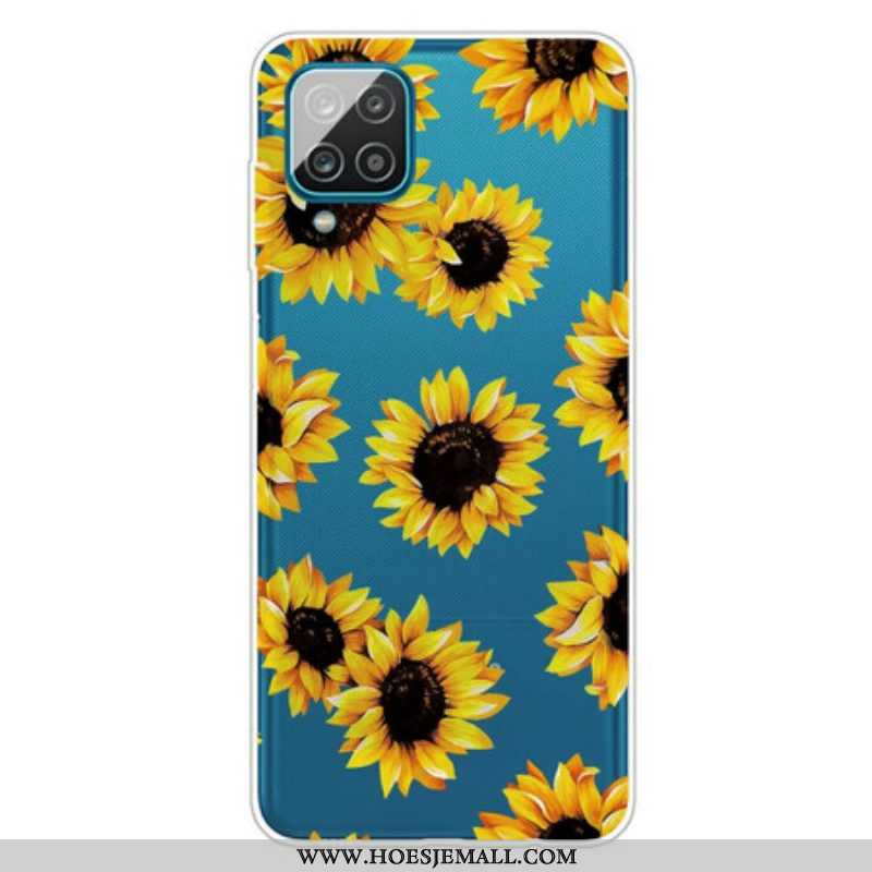 Hoesje voor Samsung Galaxy M12 / A12 Zonnebloemen