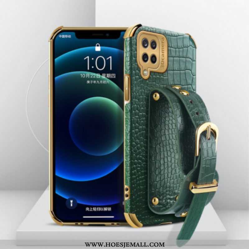 Hoesje voor Samsung Galaxy M12 / A12 Croco Band