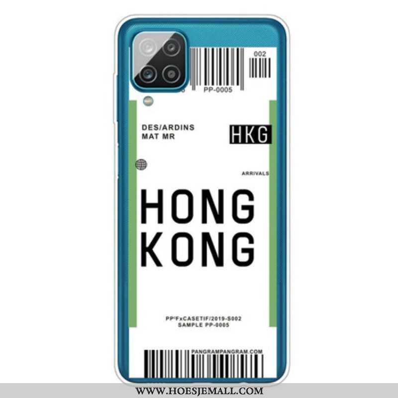 Hoesje voor Samsung Galaxy M12 / A12 Instapkaart Naar Hongkong