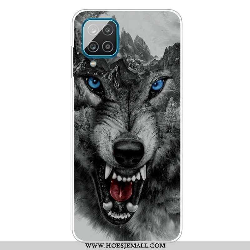 Hoesje voor Samsung Galaxy M12 / A12 Sublieme Wolf