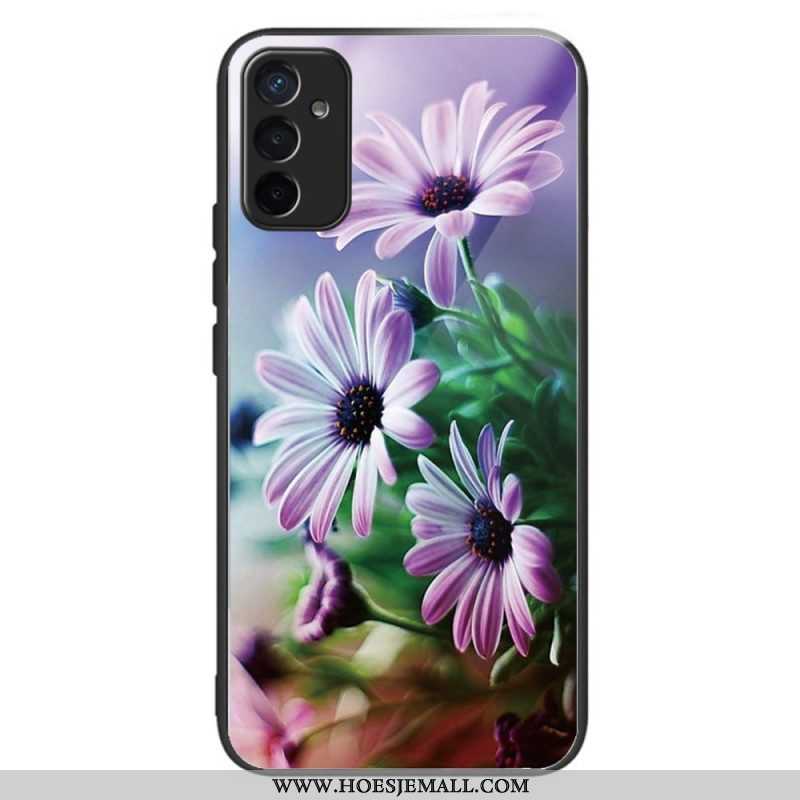 Hoesje voor Samsung Galaxy M13 Bloemen Van Gehard Glas