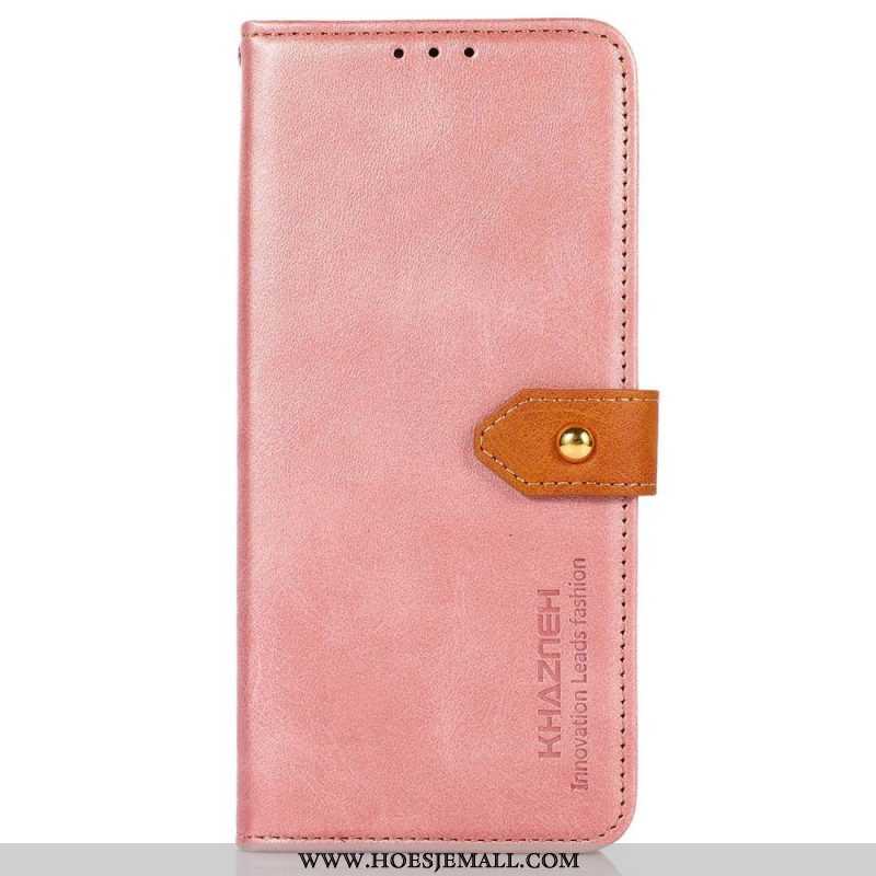 Flip Case voor Samsung Galaxy M13 Gouden Sluiting Khazneh