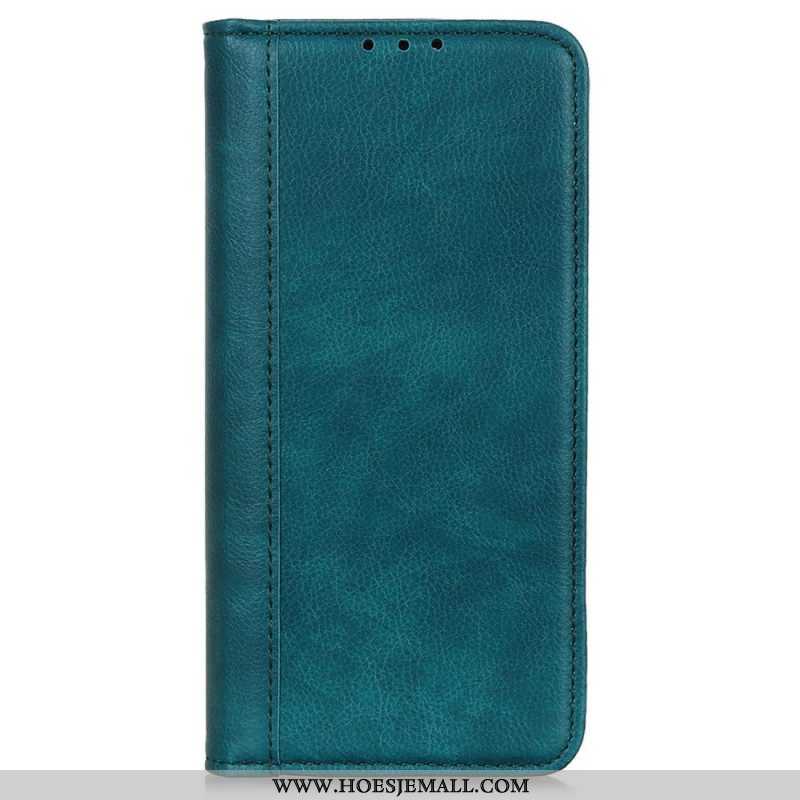 Leren Hoesje voor Samsung Galaxy M13 Litchi Splitleer