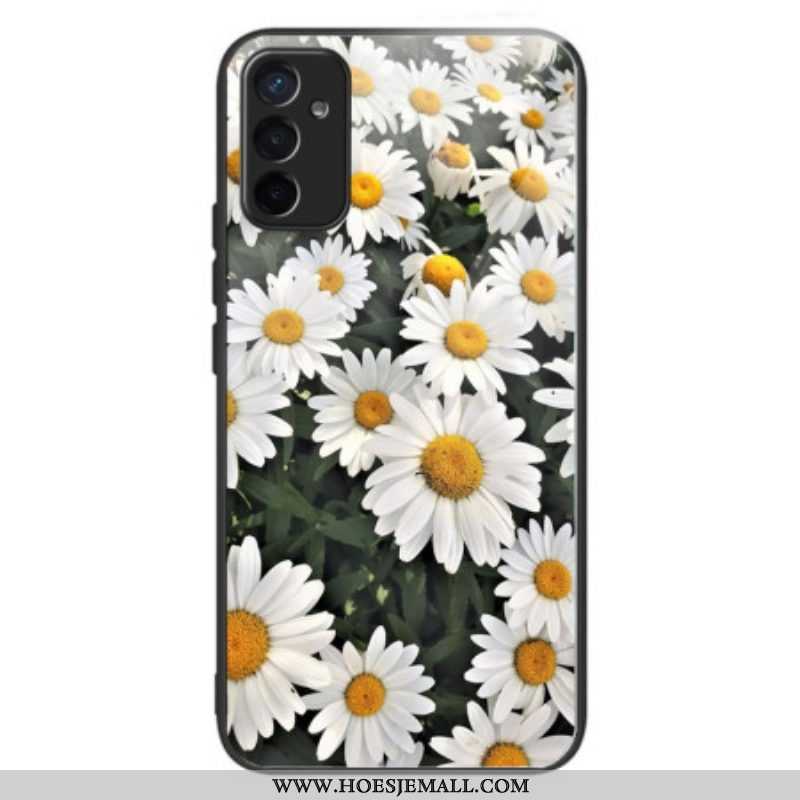 Hoesje voor Samsung Galaxy M13 Madeliefjes Van Gehard Glas