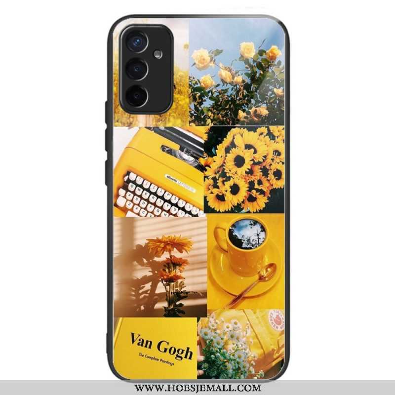 Hoesje voor Samsung Galaxy M13 Zonnebloemen Van Gehard Glas