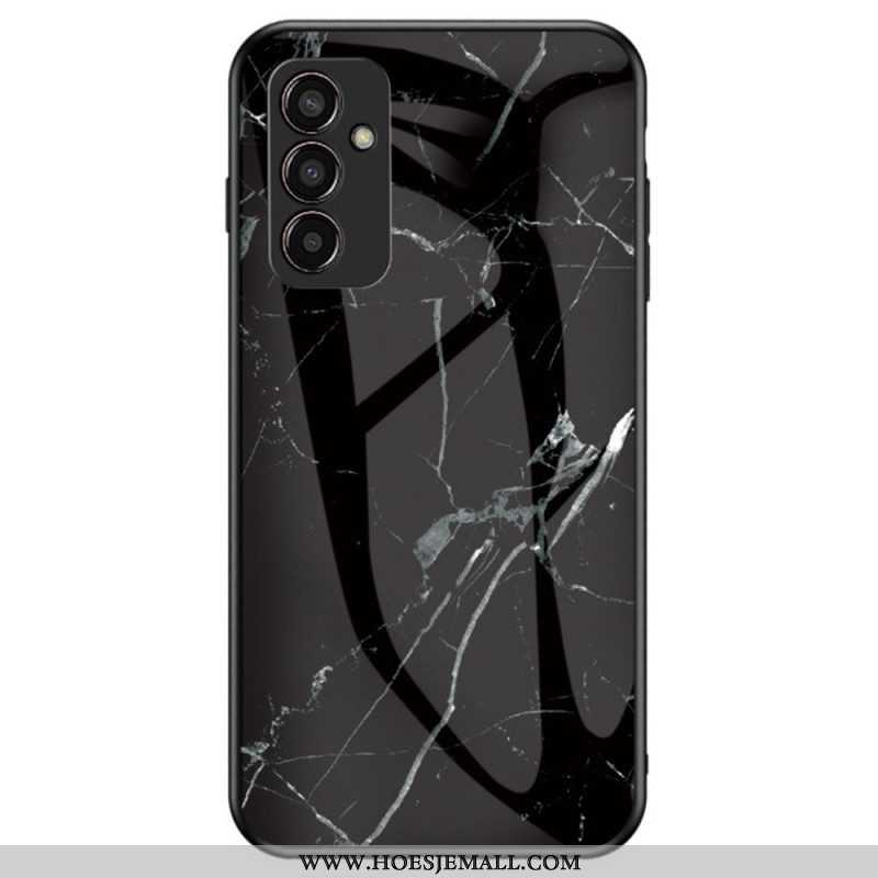 Hoesje voor Samsung Galaxy M13 Marmer Gehard Glas