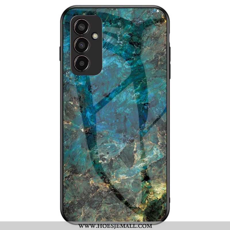 Hoesje voor Samsung Galaxy M13 Marmer Gehard Glas