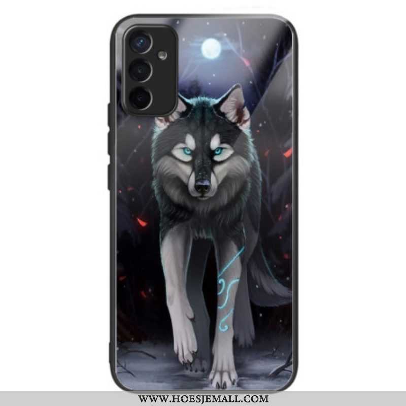 Hoesje voor Samsung Galaxy M13 Wolf Van Gehard Glas