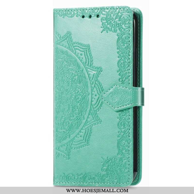 Leren Hoesje voor Samsung Galaxy M13 Uitstekende Mandala