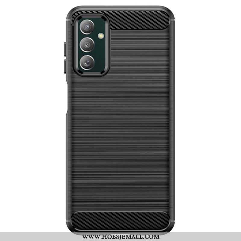 Hoesje voor Samsung Galaxy M13 Geborstelde Koolstofvezel