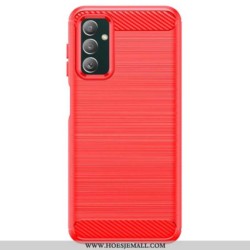 Hoesje voor Samsung Galaxy M13 Geborstelde Koolstofvezel