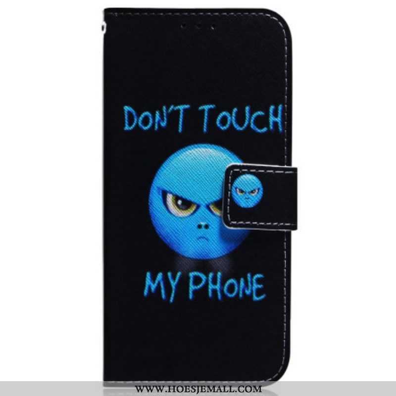 Folio-hoesje voor Samsung Galaxy M13 Met Ketting Lanyard Emoji-telefoon