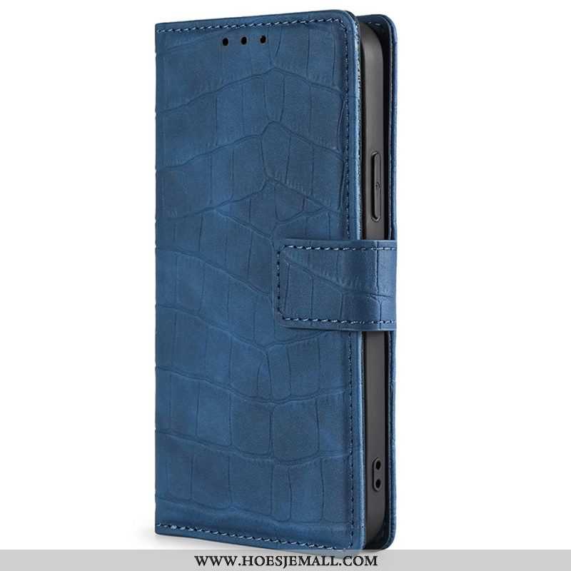 Folio-hoesje voor Samsung Galaxy M13 Krokodillenhuidstijl